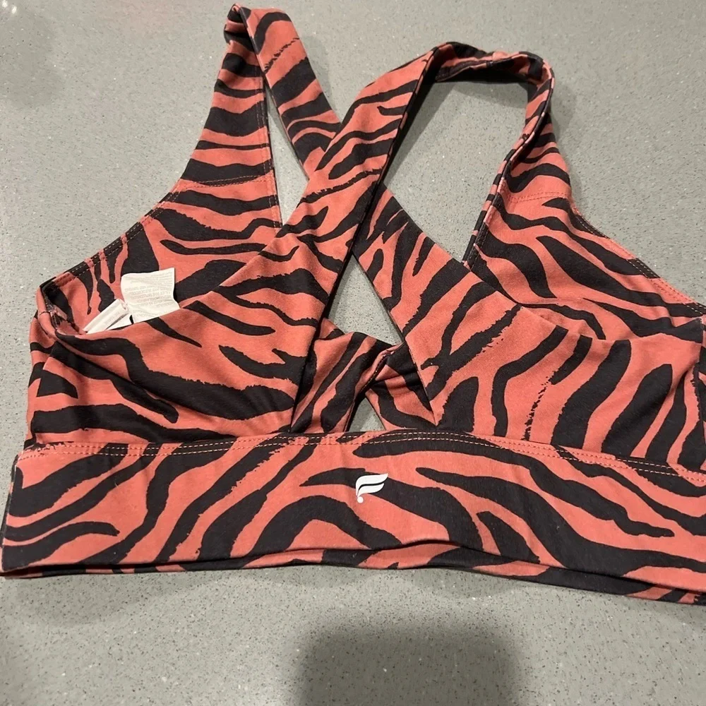Fabletics Zebra Print Sports Bra